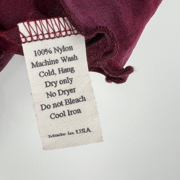 Vintage Y2K Mother Two-Be Tie Dye Top Burgundy Purple Size Medium - Picture 5 of 6